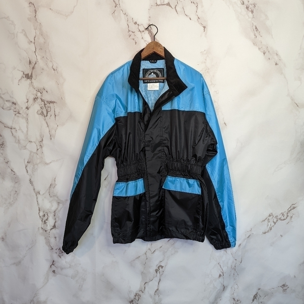 Himilaya Himilayan Jacket Coat Large Windbreaker Motor Bikewear Blue Vintage
